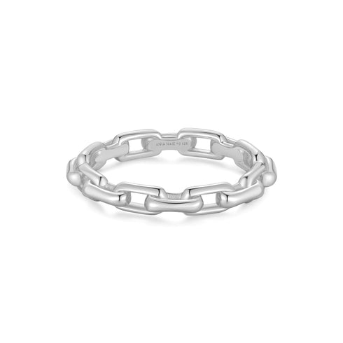 Silver Paper Clip Link Ring